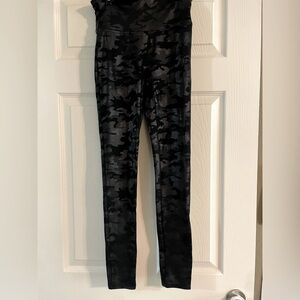 Spanx black camo leggings